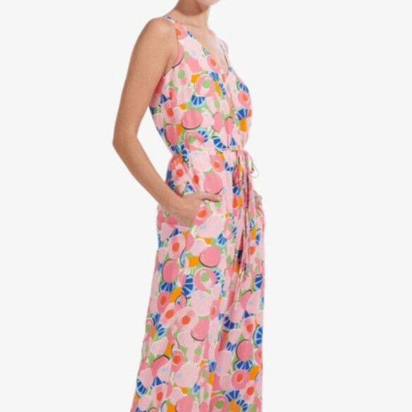 Staud Abstract Peach Jumpsuit - Picture 4 of 8